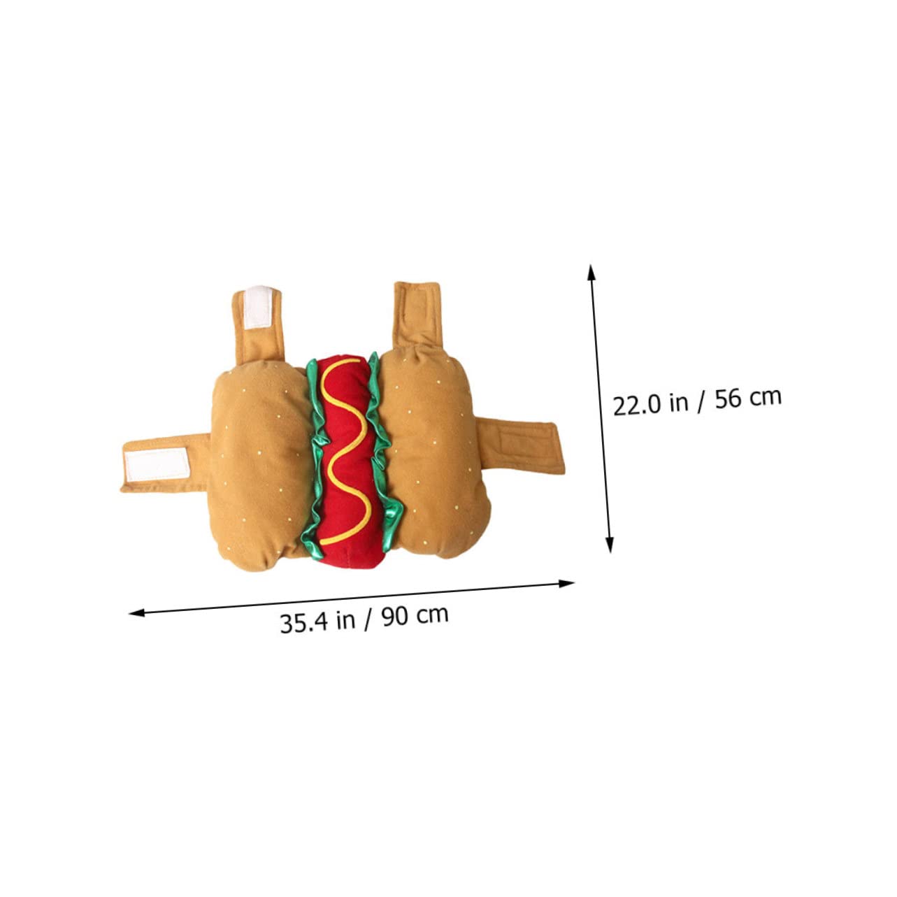 INOOMP Indumento Xxl Per Cani E Gatti Abbigliamento Natalizio Costume Da Hot Dog Per Feste Di Halloween