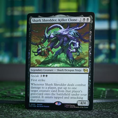 Image of Magic: The Gathering | Teenage Mutant Ninja Turtles - Bundle | 9 Play Boosters, 30 Lands, Foil Alt-Art Promo Card + Exclusive Accessories | Collectible Trading Card Game