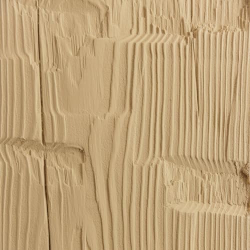 Ekena Millwork 3 1/2"W x 3 1/2"H x 192"L 3-Sided (U-Beam) Reclaimed Axed Cut HeritageTimber Faux Wood Ceiling Beam, Primed Tan by Ekena Millwork - Image 2