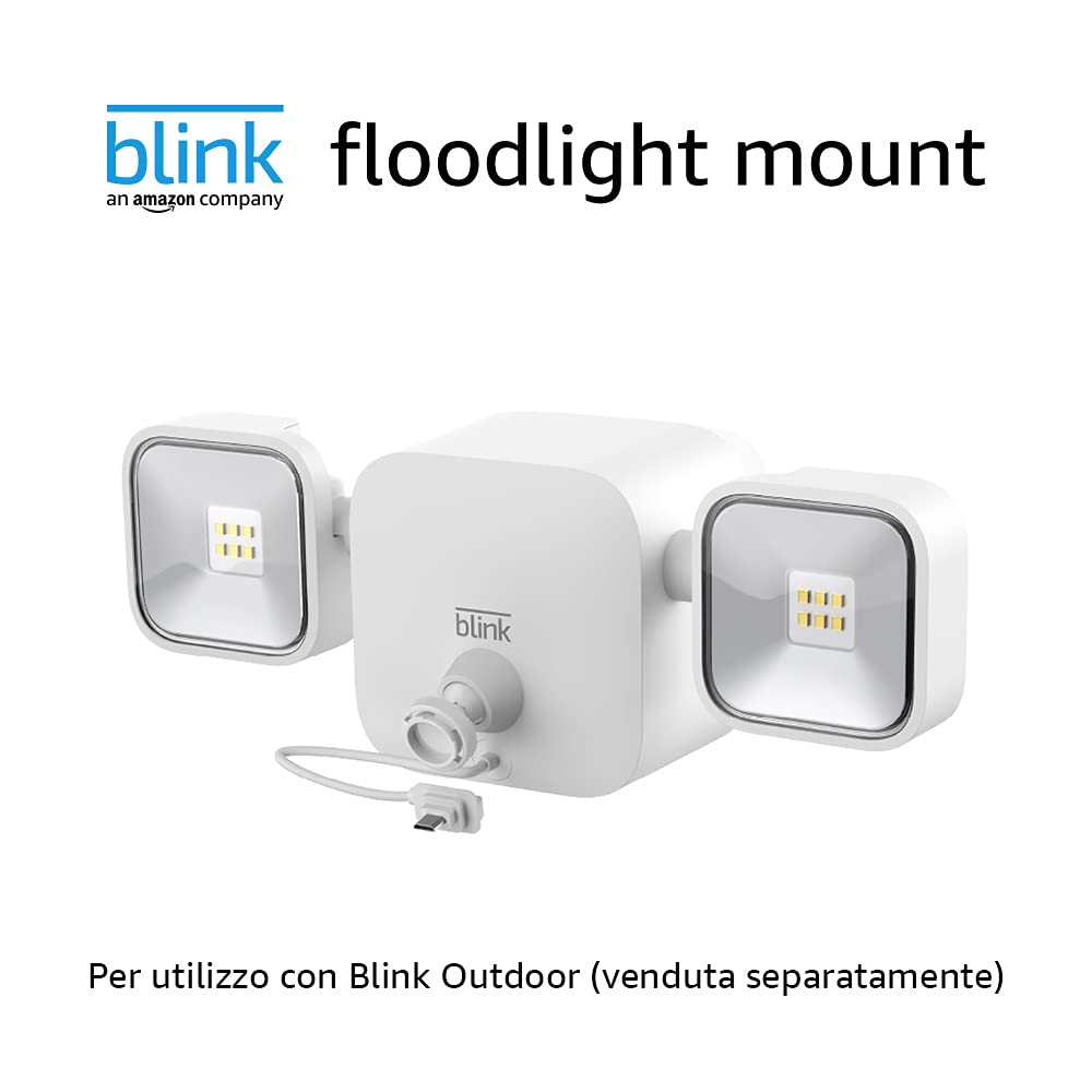 Blink Floodlight Mount | Supporto con faretti per videocamera Blink Outdoor | Bianco