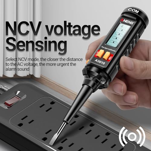 Image of 4000 Counts Pen Type Digital Multimeter, Voltage Tester with Non-Contact Auto-Ranging Recording and Monitoring Data, Resistance, Capacitance, Diode, Frequency, NCV, AC /DC Voltage Tester