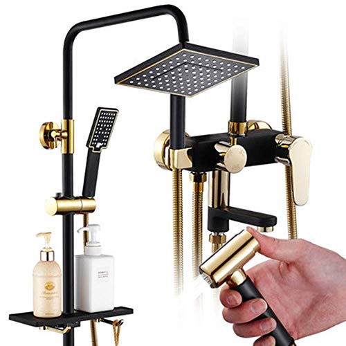 Douche pluviométrique et système en laiton antique d'hôtel pour spa à la maison
