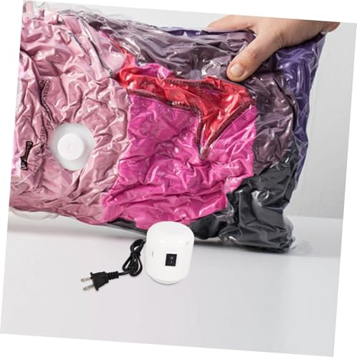Bomba de vacío eléctrica SOLUSTRE para bolsas de almacenamiento, presión simple para extracción de aire, maximiza el espacio de almacenamiento miniatura 6