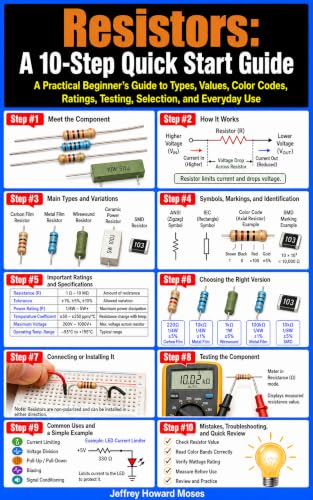 Resistors: A 10-Step Quick Start Guide: A Practical Beginner’s Guide to Types, Values, Color Codes, Ratings, Testing, Selection, and Everyday Use (Electronic Components Quick Start Guides Book 3) image 2