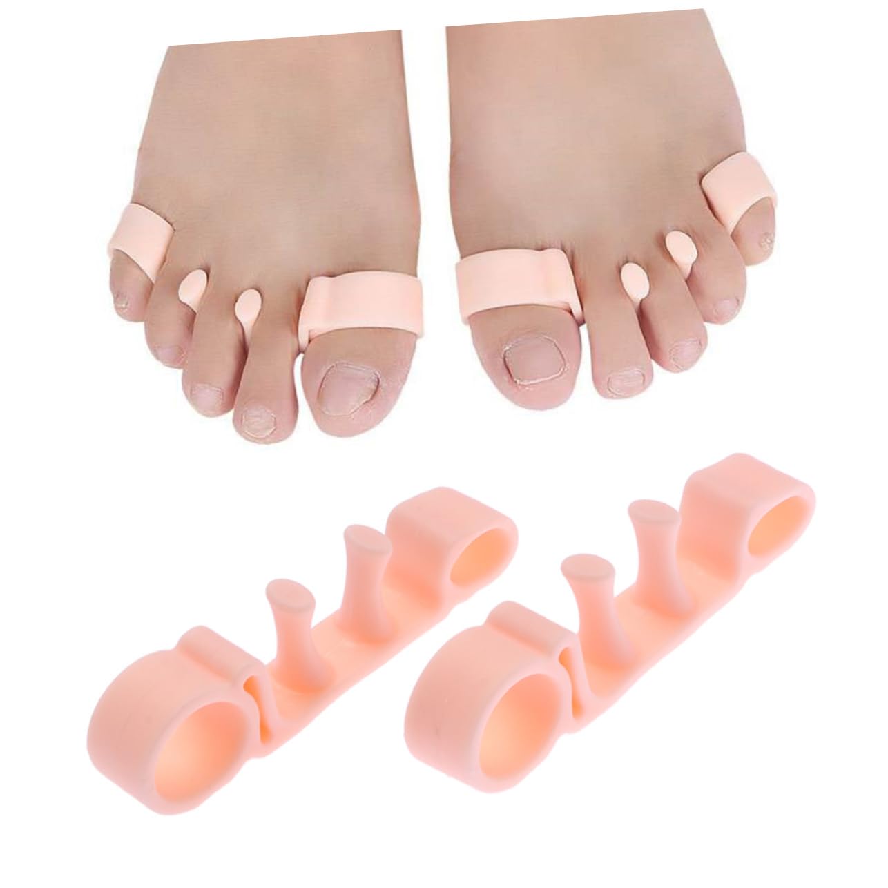 Didiseaon 1 Pair Separators Hallux Relief Spacers Gel Straightener for Men Women