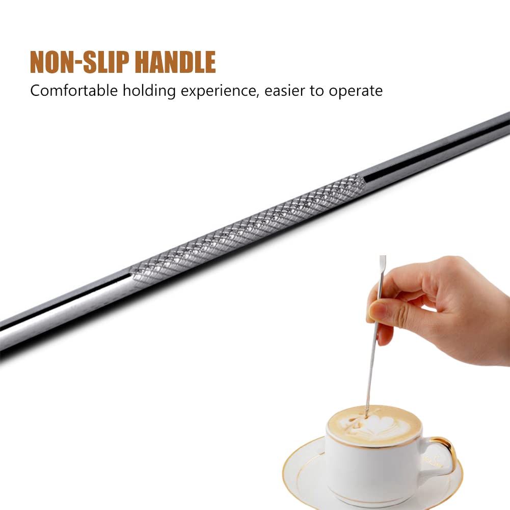 3 Penne Per Latte Art - Aghi Per Decorare Caff&egrave; E Cappuccino Fai Da Te