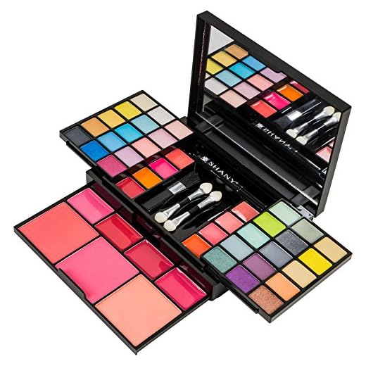 SHANY 'Fix Me Up' Makeup Kit - Eye Shadows, Lip Colors, Blushes, and Applicators