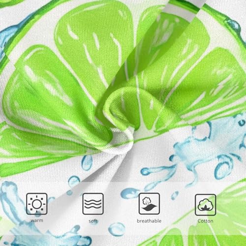 Cotton Toddler Girls Underwear Green Lime Slices Water White Little Girl Panties Artistic Undies Kids Briefs 2t3