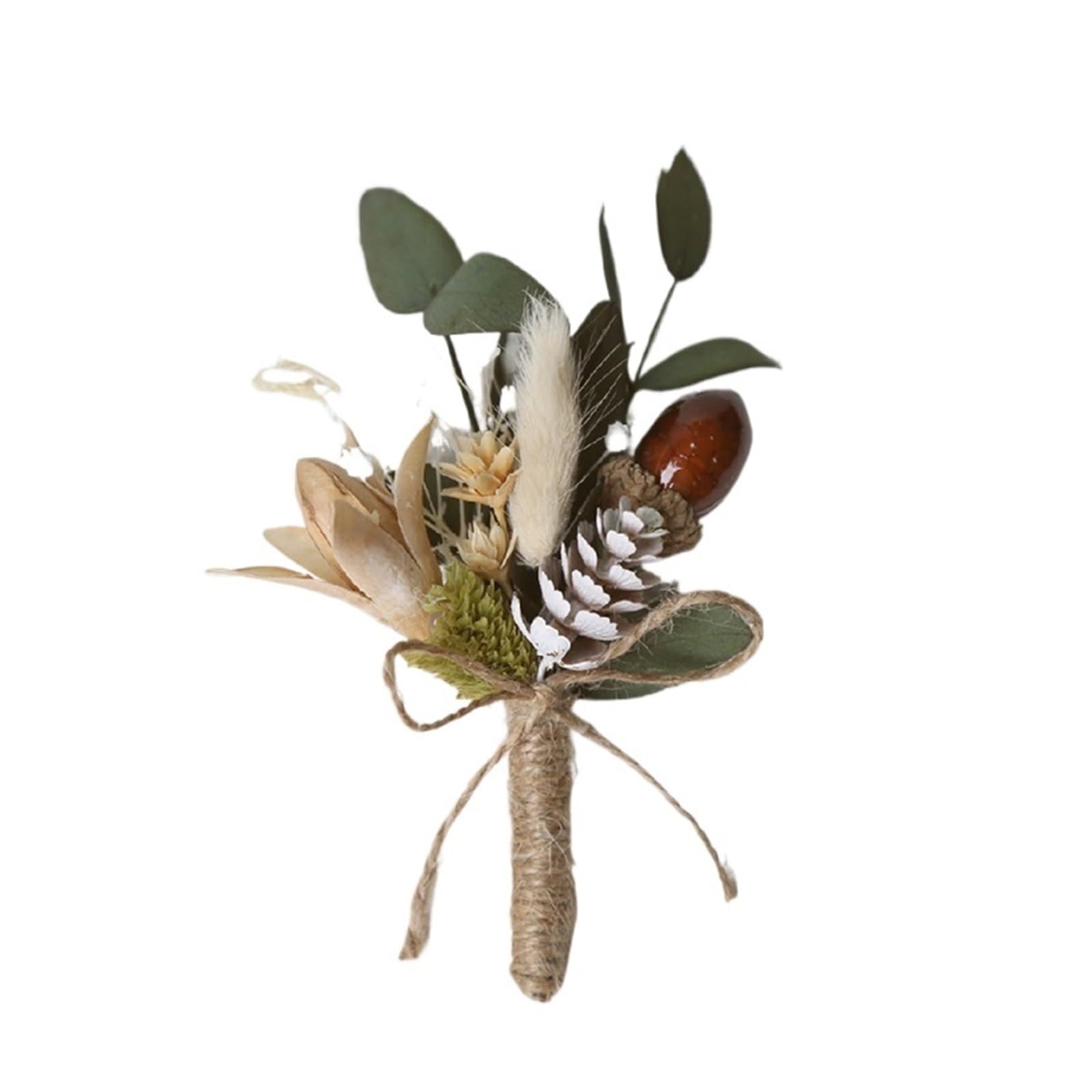 UJEDFHV Wedding Simulation Rose Corsage Dried Flower Bouquet Boutonnieres For Wedding Corsage Men Marriage Suit Decoratio For Proms