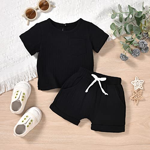 Gender Neutral Baby Linen Summer Outfit4