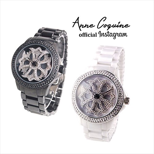 【美品】Anne Coquine パイソン柄ミニクロスウォッチ バングルセット 美品】Anne Coquine パイソン柄ミニクロスウォッチ バングルセット