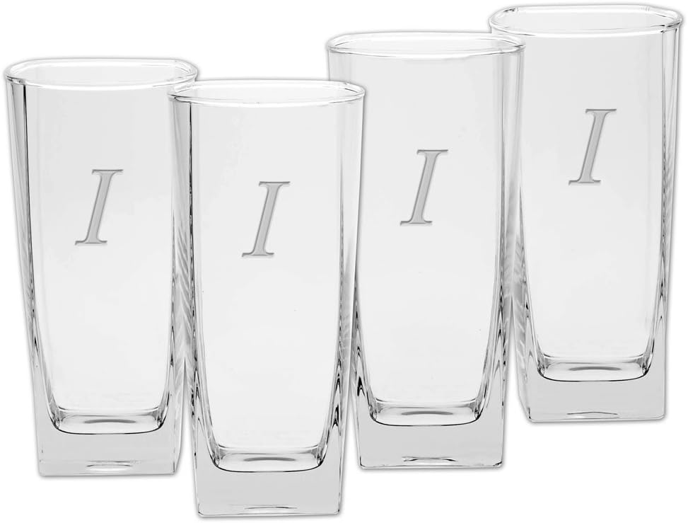 Culver Inc., Monogram "I" 4 Piece Tall Beverage Glass Set
