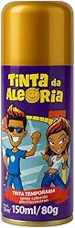 Tinta Spray Para Pintar Cabelo 150 Ml Para Festas E Comemorações (Dourado)