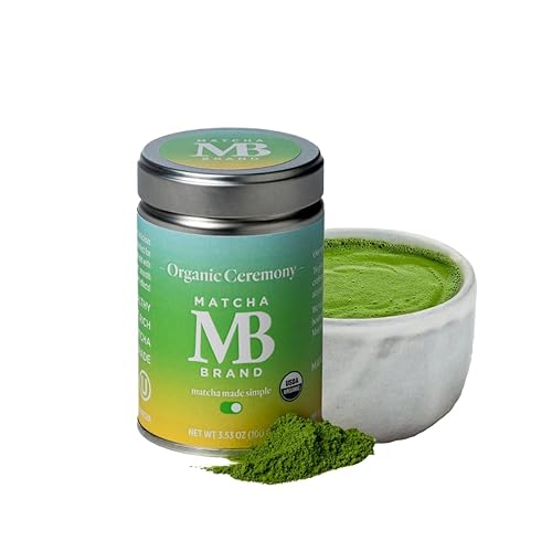 Miniatura 9 de Matcha Brand Lata de matcha orgánica de grado ceremonial, polvo de matcha de té verde japonés auténtico de alta calidad, 1.06 oz