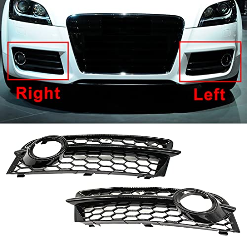 HZTWFC Una Coppia Griglie per Auto Nero Lucido