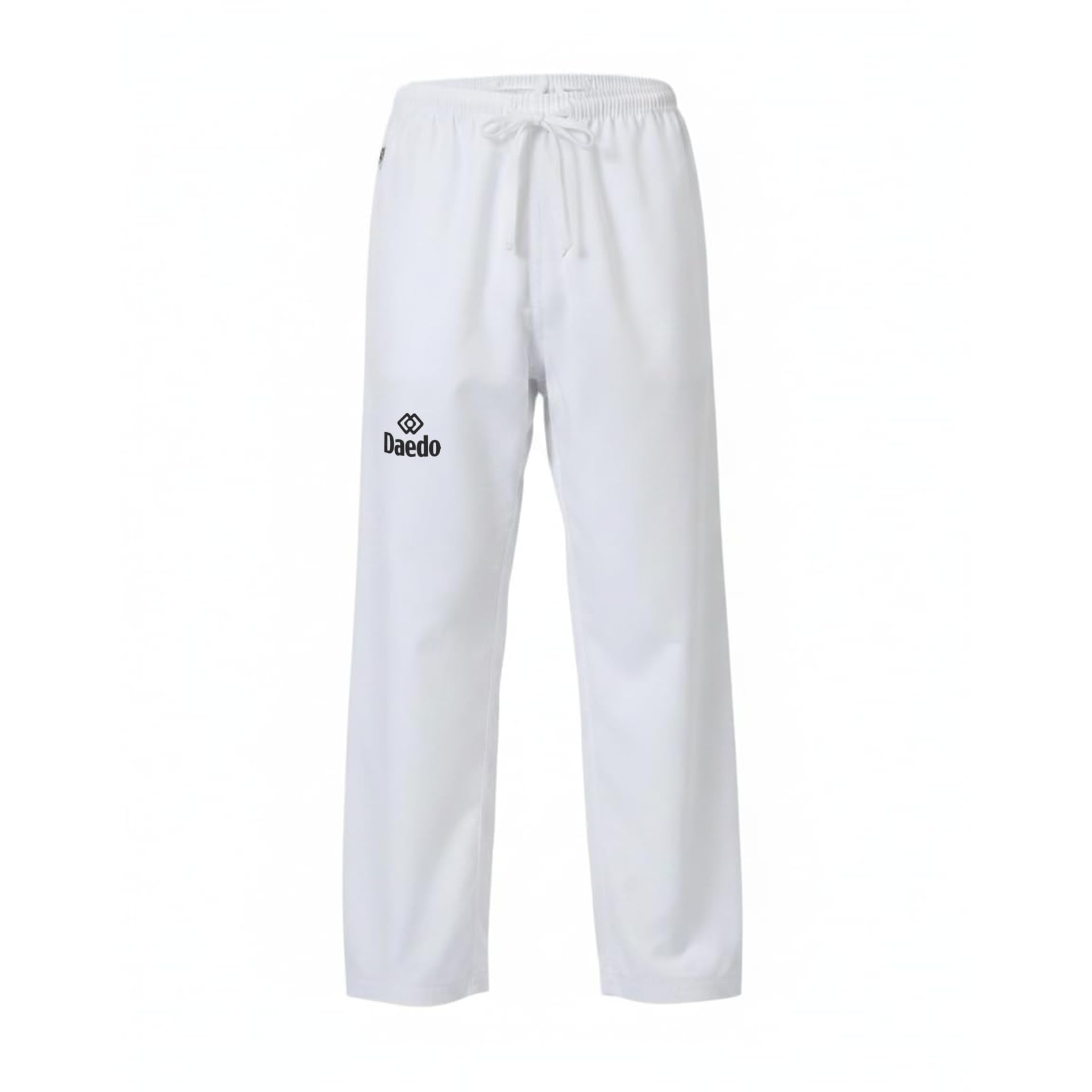 Daedo Taekwondo Training Pants - Taekwondo and Karate Pants, 100% Ribbed Polyester for Flexibility