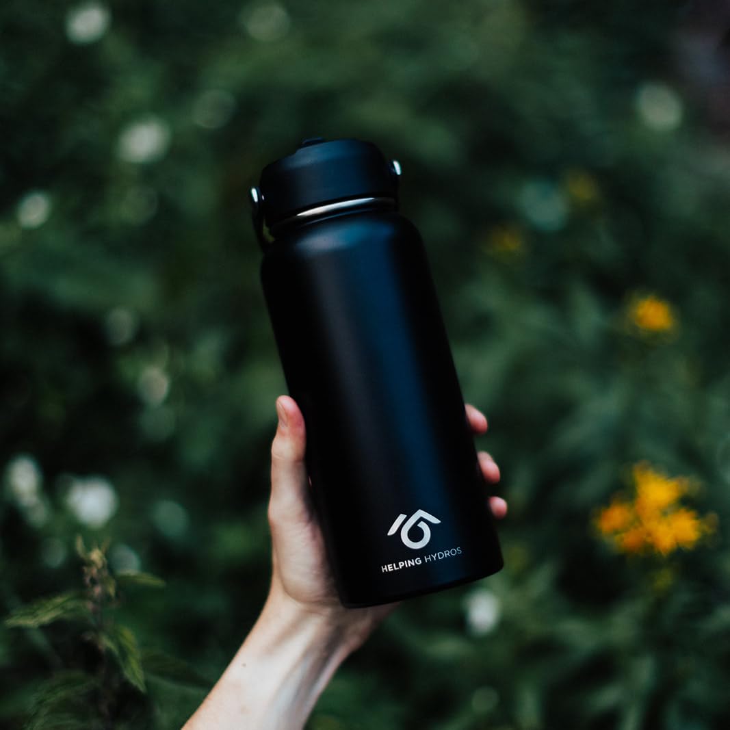 Botella de agua | 32 oz grabado de acero inoxidable sellado al vacío | Diseño personalizado con tus propias calcomanías, arte y más