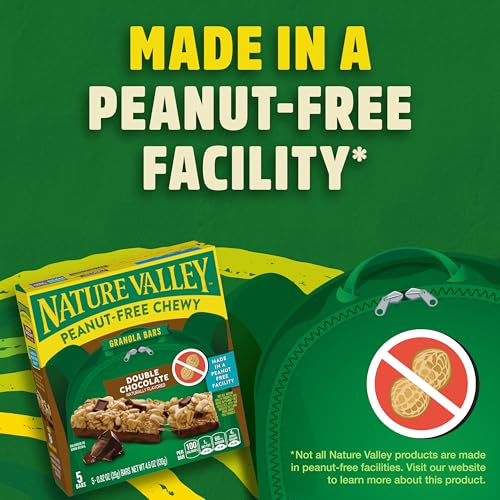 Nature Valley Peanut-Free Chewy Granola Bars, Double Chocolate, Made in a Peanut Free Facility, 5 Bars, 4.6 oz - Thumbnail 3