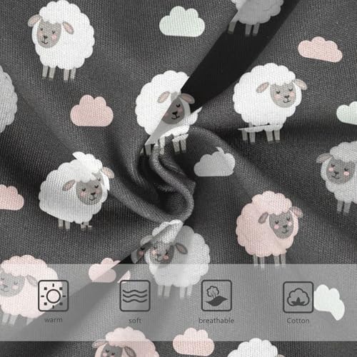 Joisal Cotton Girls Underwear Toddler Cute Cartoon Sheep Black Panties Little Girl Fun Underpants Briefs 2t3