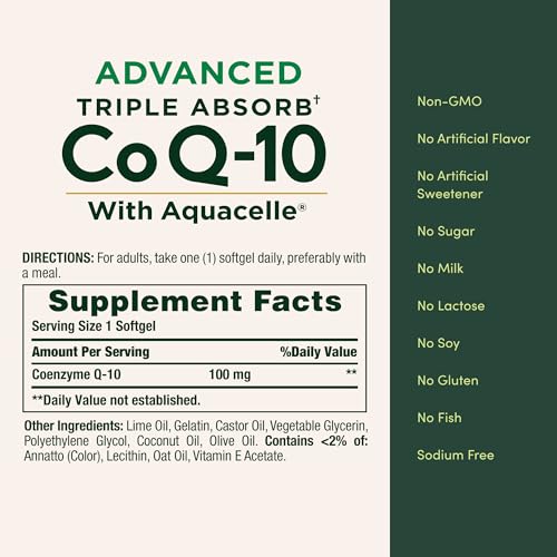Nature's Bounty Advanced Triple Absorb Co Q-10, 90 Count - image 5