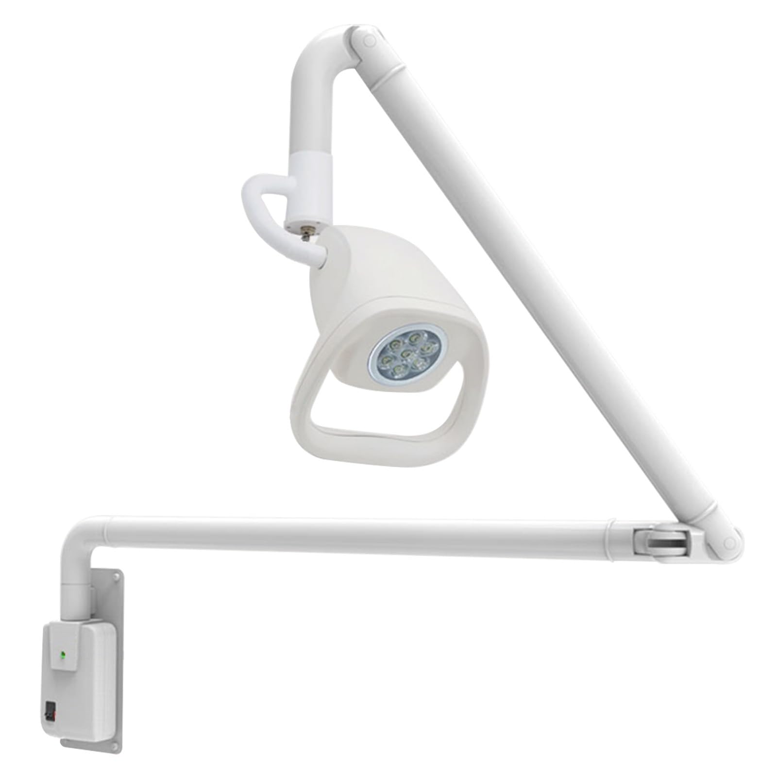 21 W Wandmontierte LED OP-Untersuchungsleuchte mit 7 Glühbirnen, 90 V-240 V Weitspannungsversorgung, LED-OP-Leuchte, für Zahn-, Schönheits-, Gynäkologie-, HNO- und Veterinärmedizin