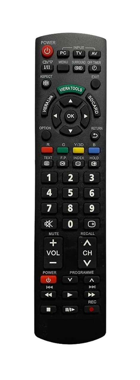 LRIPL LX1720 Remote for Panasonic Viera Plasma LED LCD TV with Recording Features Black (B09RKBHRKW) Amazon Price History, Amazon Price Tracker
