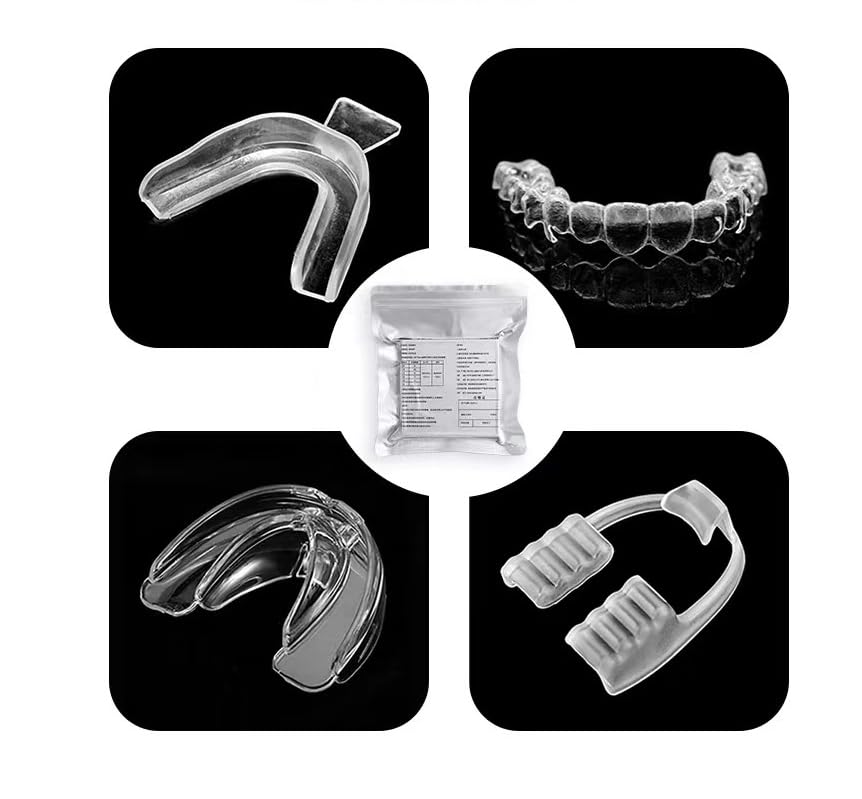 Image of Dental Hard Splint Lab Splint Thermoforming Materials, Dental Vacuum Forming Sheets with no Bubbles 5''x 5'' (1.0MM)