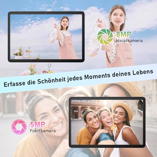 Blackview Tab60 WiFi Tablet 10 Zoll, PC Tablet Android 15, 12GB(4+8Erweiterung) RAM+128GB ROM(2TB TF), Octa Core WiFi 6, 1280 * 800 HD, Widevine L1, 5100mAh, Dual Kamera 5MP+8MP, BT 5.2 – Bild 7
