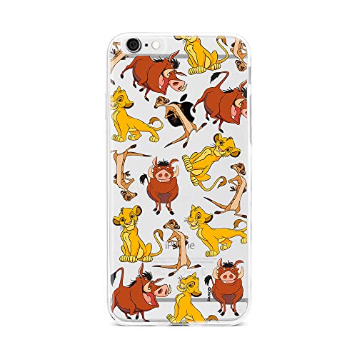 Ert Group Funda para teléfono móvil iPhone 6/6S Original y con Licencia Oficial de Disney con diseño Simba & Friends 010 Adaptada a la Forma del teléfono móvil, parcialmente Transparente