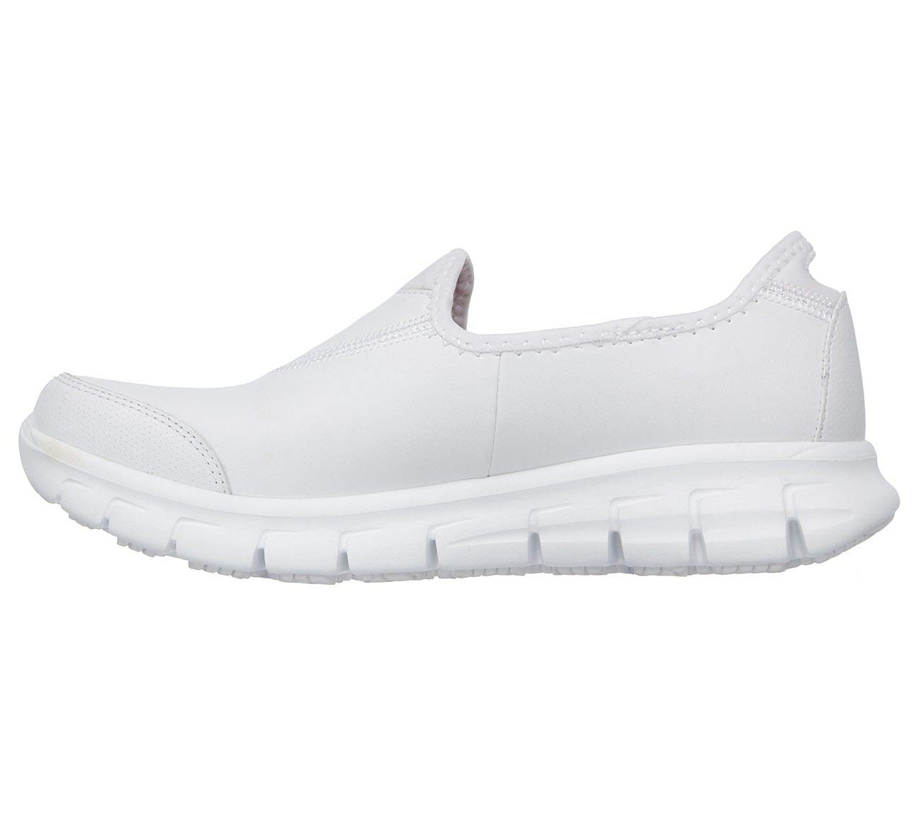Skechers Women's Sure Track Health Care Professional Shoe, White , 3.5 UK medium