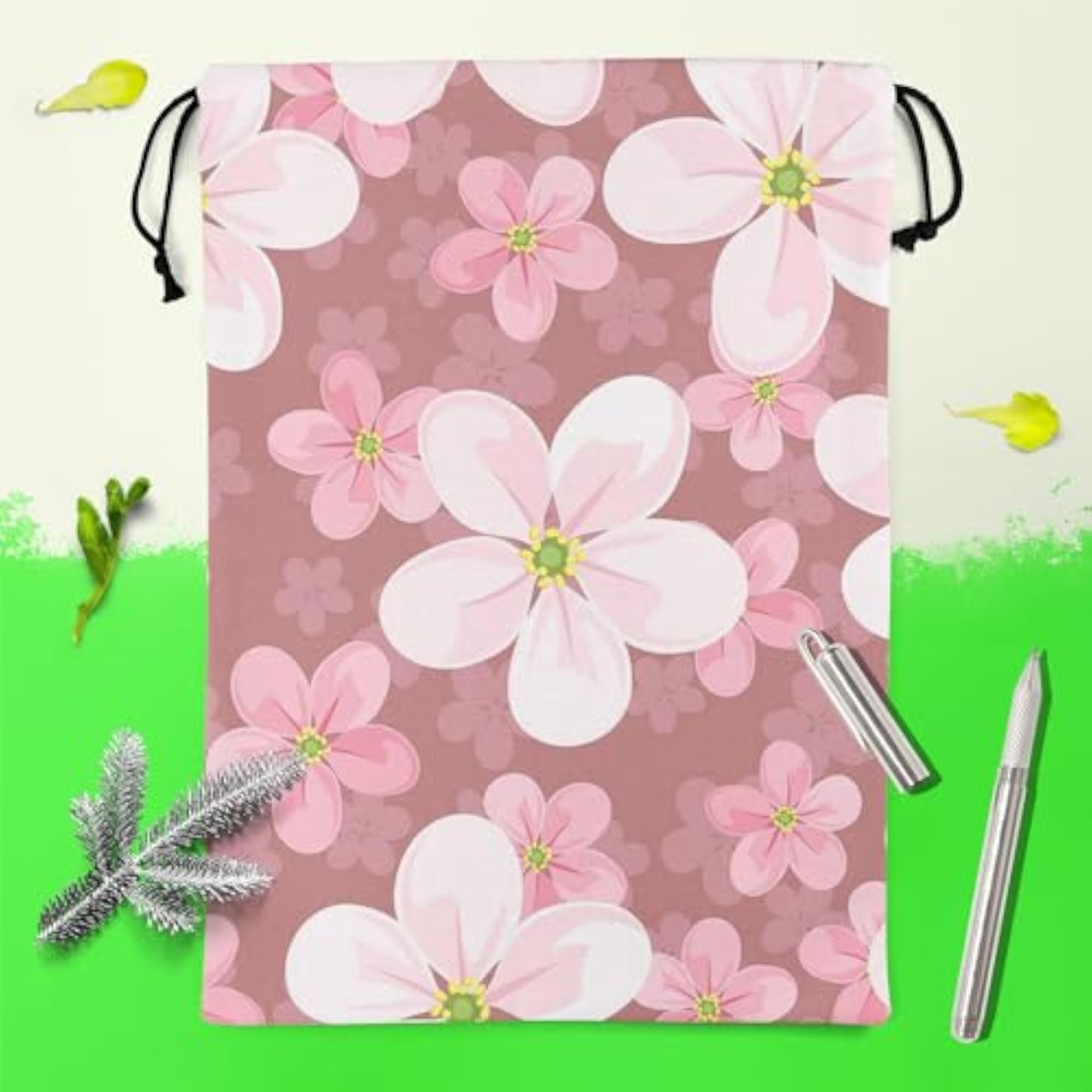 Cherry Blossoms D2 Reusable Sack Bag, Gym & Travel
