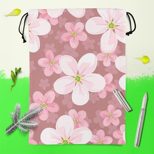Image of ArtzFolio Cherry Blossoms D2 | Reusable Sack Bag | Bag for Gym, Storage, Vegetable & Travel