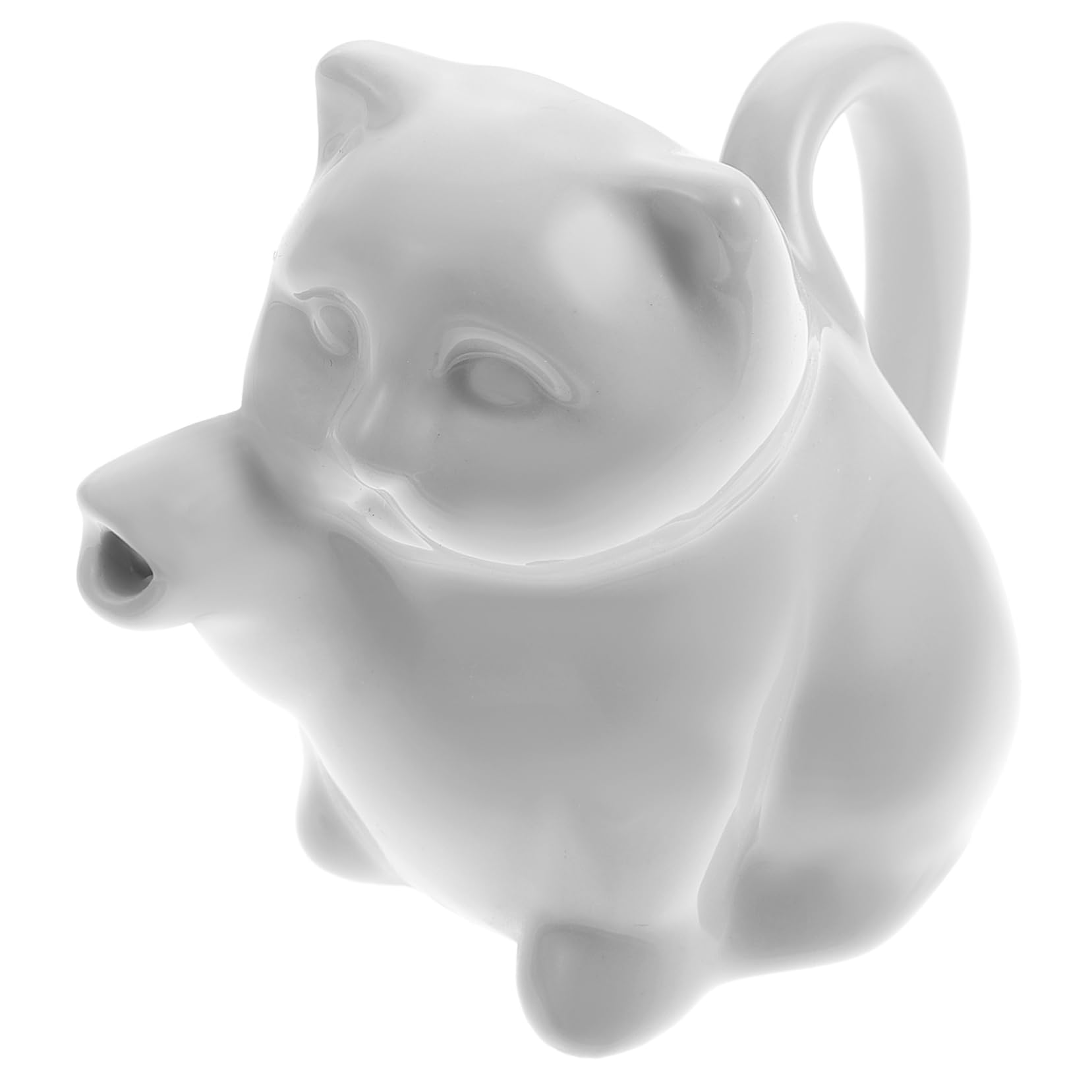 NAMOARLY Ceramic Milk Jug Animal Shaped Sauce Cup Coffee Pull Cup Milk Server Milk Dispenser Coffee Mug Animals Espresso Cups Milk Container Milk Jar Ceramic Milk Cup Ceramics White
