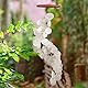 ART-CRAFT Capiz Muschel Kette Girlande Spirale weiss als hänge Deko für Fenster oder deko Wohnzimmer Garten Dekoration Länge 90cm