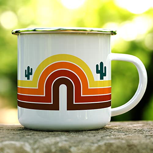 Taza Camping Retro Cactus 70's 12oz Multicolor miniatura 2