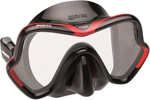 Mares Máscara One Vision - Gafas de buceo - Negro/Negro, Talla BX BXRDKBK