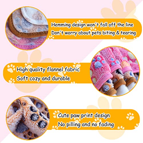 KOGSA Puppy Blankets for Small Dogs, 3 Pack Fleece Dog Cat Blankets Washable, Fuzzy Soft Pet Mat Throw Cover for Kennel⦠- Image 6