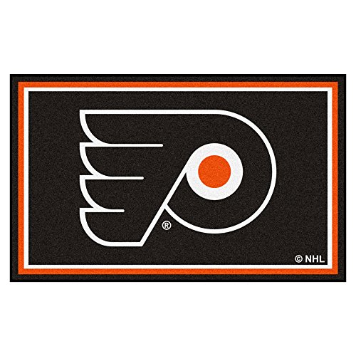 Fanmats 10489 NHL Philadelphia Flyers Rug, 4 x 6