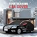 Car Cover Outdoor for Mercedes-Benz ML 270 CDI W163, 1999-2005, Waterproof Full Car Covers with Door Zipper, Sun Rain Snow UV Dust Resistant for All Seasons