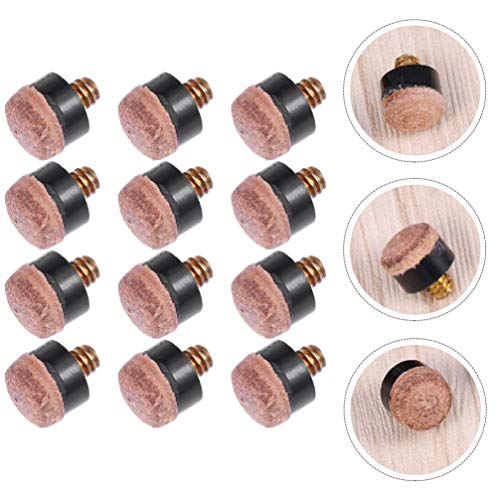 BESPORTBLE 30Pcs Parafuso Nas Pontas de Substituição de Dicas de Taco de Bilhar Dicas de Taco de Bil