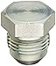 Eaton Aeroquip 900599-8S Plug, Female 37 Degree JIC Fitting, JIC 37? End Types, Carbon Steel, 3/4 JIC(m) End Size, 1/2" Tube OD (Pack of 4)