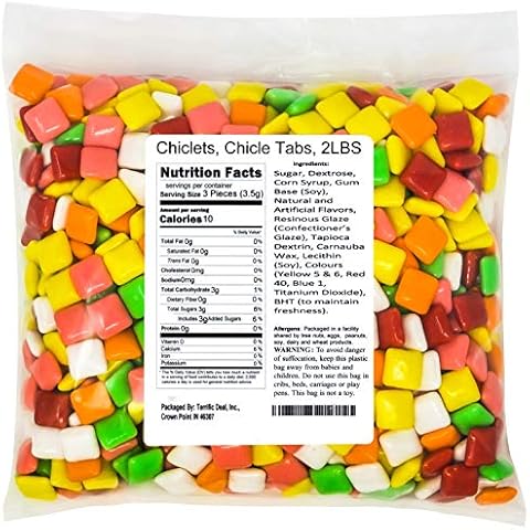 Chiclets, Chicle Tabs, 2LBS Cover