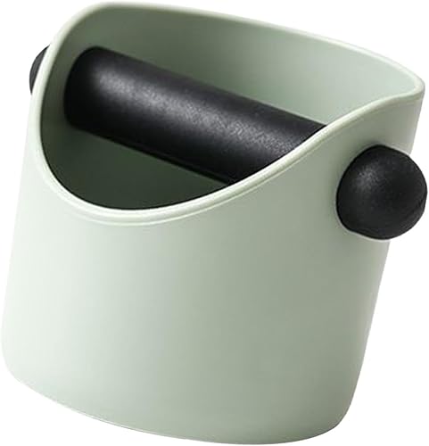 Cajas de golpeo de espresso, cajas de gran capacidad y base antideslizante, herramientas de barista, accesorios para máquina de espresso, gris verde