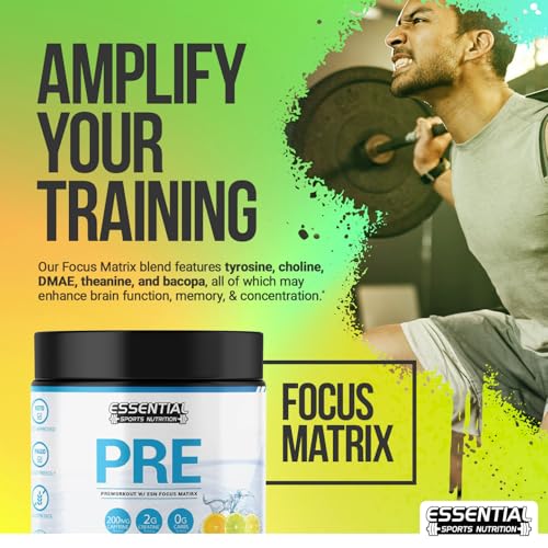 Image of PRE | Pre-Workout with Creatine, Focus Formula, and 200mg Caffeine (40 Servings, Lemon Rush)