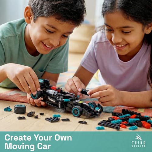 Image of F1 Racing Car Building Blocks Set - 225+ Pieces Toy Car Construction Kit for Kids 6+ & Adults | Build 8 Unique Formula Race Cars | STEM Educational, Birthday Gift Toy (Sabre)