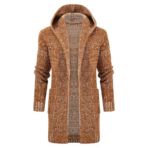 Suéter clásico de punto de hombre para tardes de otoño y paseos urbanos con estilo