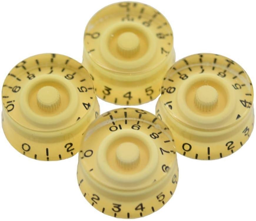 Dopro 2pcs USA(Imperial) LP Guitar Speed Dial Knobs 24 Fine