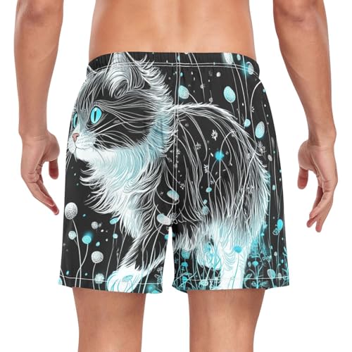 Mens Swimming Trunks Men's Lined Swimsuits with Compression Liner and Pockets Quick Dry Elastic2