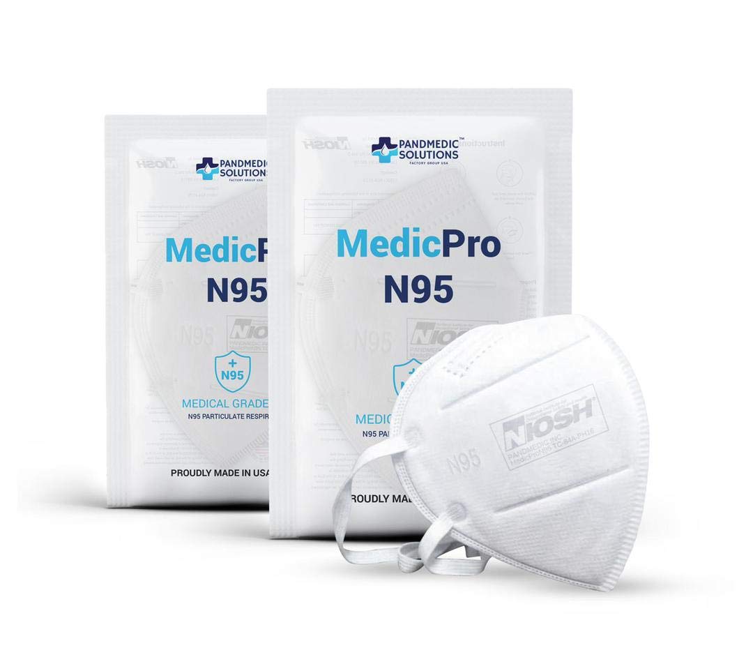 MedicPro N95 Mask NIOSH Approved, Individually Wrapped N95 Particulate