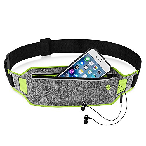 EpicGadget(TM) Pacote de cintura para corrida, leve, resistente à água, reflexivo, cinto esportivo,
